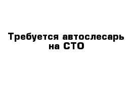 Требуется автослесарь на СТО